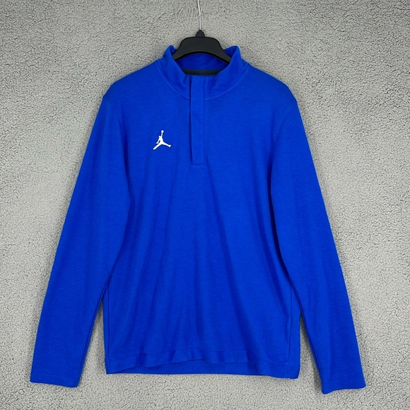 Air Jordan Other - Air Jordan blue dri-fit 1/4 zip long sleeve pullover sweatshirt men’s medium